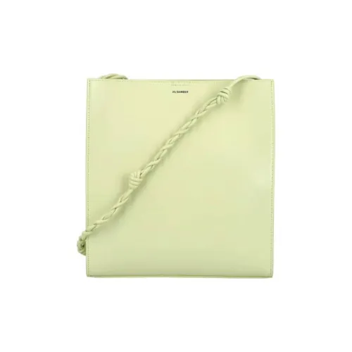 JIL SANDER Tangle Calfskin Shoulder Bag Unisex Green