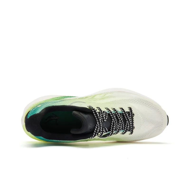QIAODAN Cushioned Slip Resistant Abrasion Resistant Low Top Rubber Outsole Sprint Running Shoes Men's Shimmer Green-3