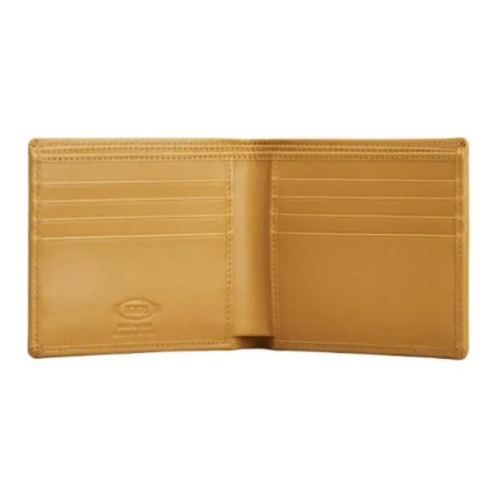 TOD'S Leather Wallet Men's Yellow-3