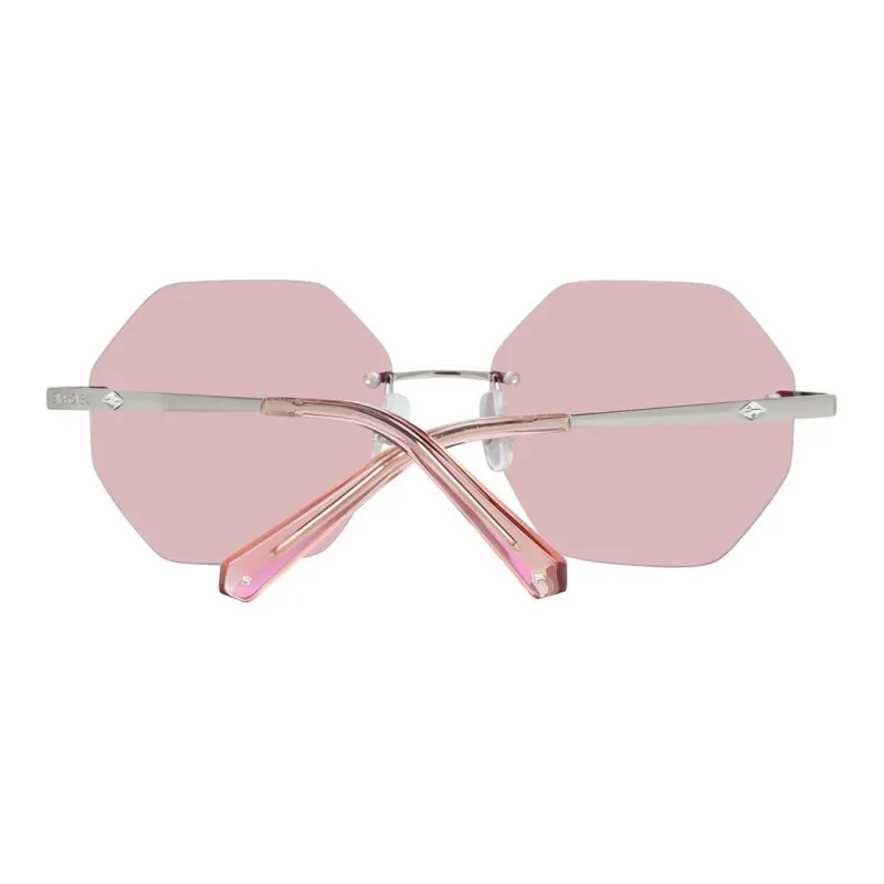 Swarovski Irregular Shape Sunglasses Women's Silver-1