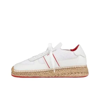 Christian Louboutin Round Toe Lace Up Sneakers
