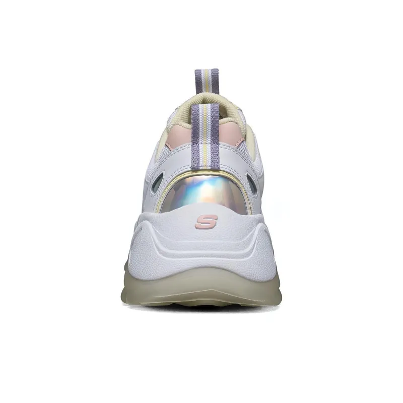 Skechers Kozmiks Cushioned Wear Resistant Breathable Mid Top Chunky Sneakers Women's Yellow White-3