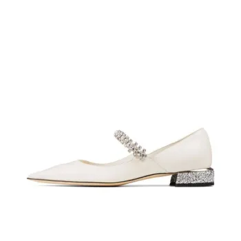 Jimmy Choo Bing Crystal strap Ballerina Shoes