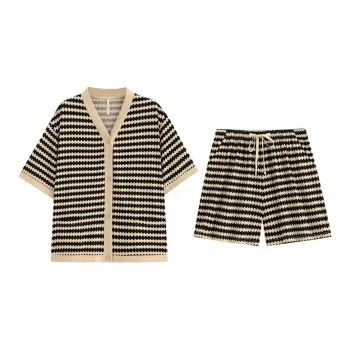Yue Nei Pajama Set Women's Wave Pattern