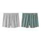 Light Heather Gray+Green