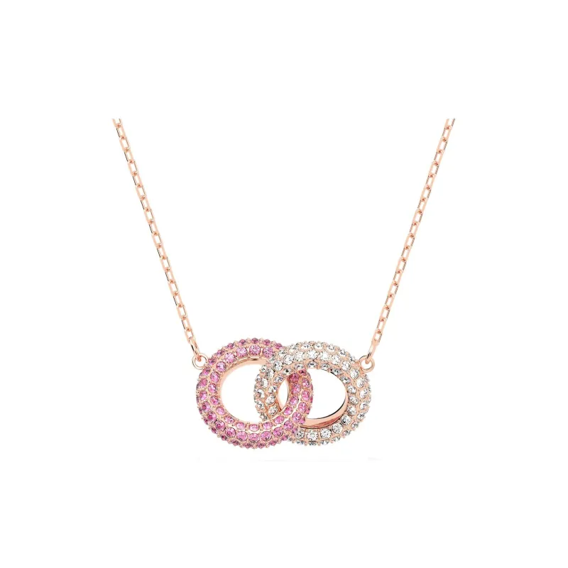 Swarovski Dextera Necklaces Women's Pink-5