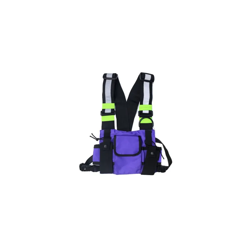 GKY Oxford Backpack Regular Unisex Black/Green/Purple/Red-6