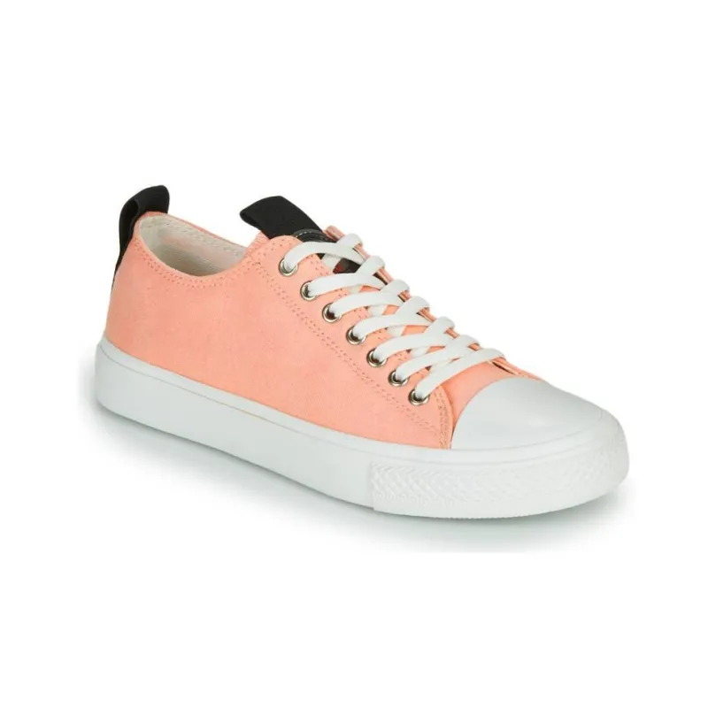 GUESS Ederla Abrasion Resistant Low Top Skateboard Shoes Women's Pink-7
