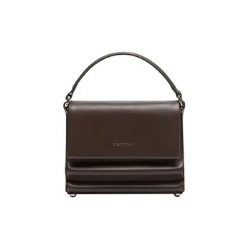STAR TOWN Cow Leather One Shoulder Handbag Regular Women's Classic Blue/Danish Brown/Rio Red/Mist White