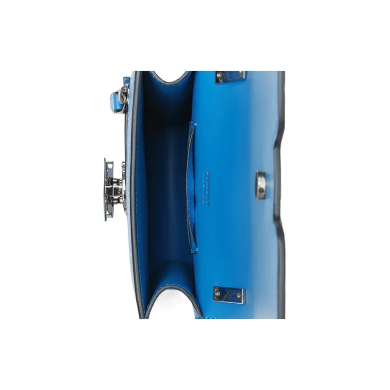 Burberry Robin Leather Shoulder Bag Crossbody Bag Cell Phone Pouch Women's Blue-2
