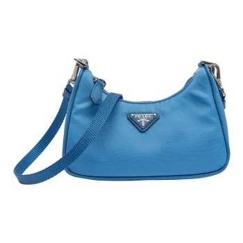 PRADA Polyamide Shoulder Bag Handbags Shoulder Bags Women's Blue