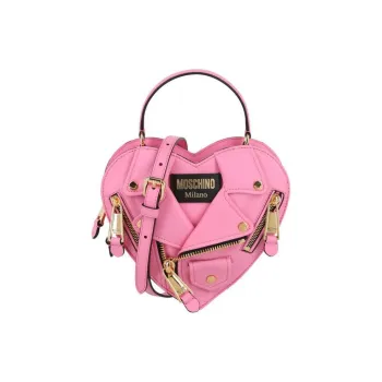 MOSCHINO Polyolefin Shoulder Bag, Crossbody Bag, Handbag Women's Pink