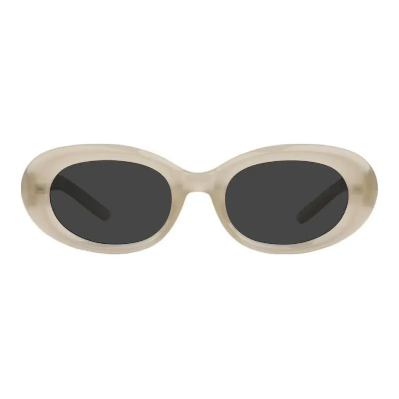 VEGOOS TR90 Oval Sunglasses Unisex Black Olive Green Tortoiseshell Transparent Champagne Gray-8