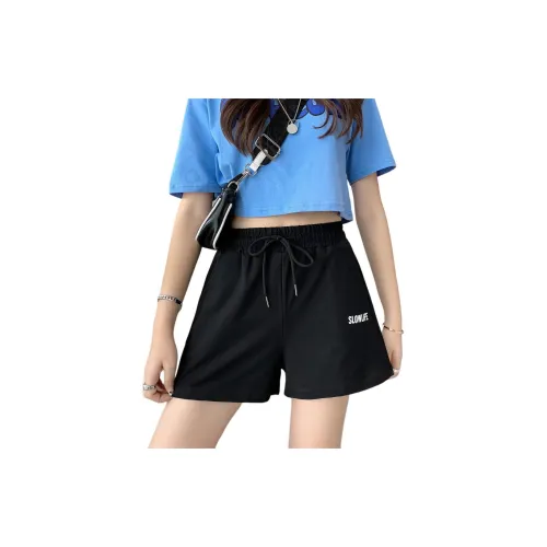 Muzi Casual Shorts Women's Black