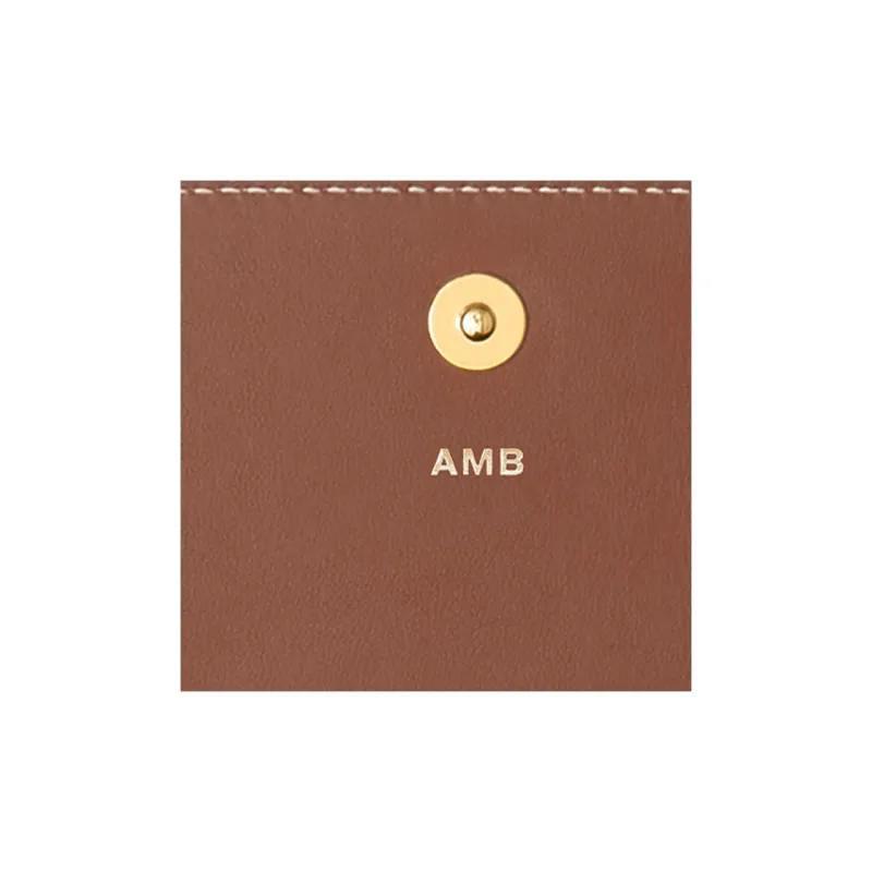 Burberry Vintage Polyurethane Card Holders Clutches Wallets Women's Beige & Brown-4