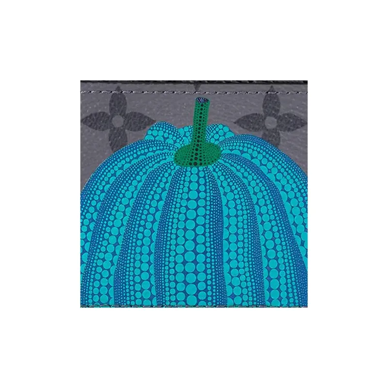 LOUIS VUITTON Lv X Yk Porte Carte Simple Pumpkin Print-4