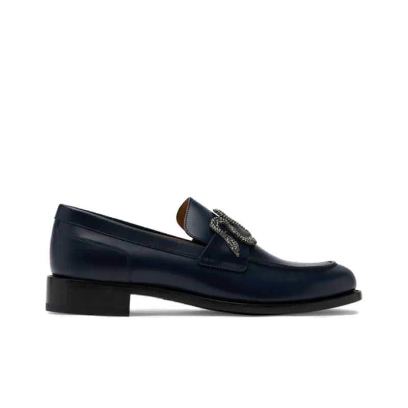 RENE CAOVILLA Loafers 2cm Women's Dark Blue-1