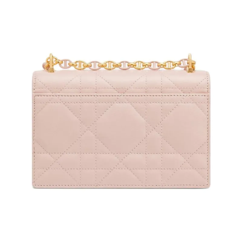 DIOR Sheepskin Portable Crossbody Bag, Shoulder Bag Women's Rouge Pink-2