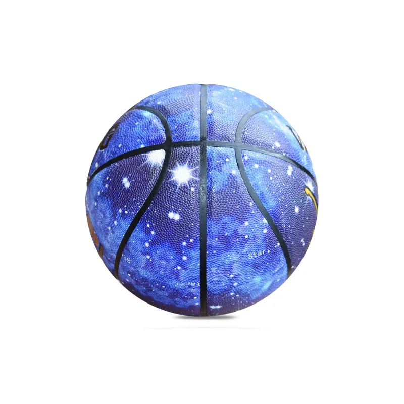 Vartsing PU Basketball Starry Sky Color Size 7 Ball Training Unisex-2