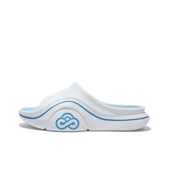 Cool Bucket Cloud Series EVA Quiet Abrasion Resistant Slide Slippers Unisex Cloud White Blue