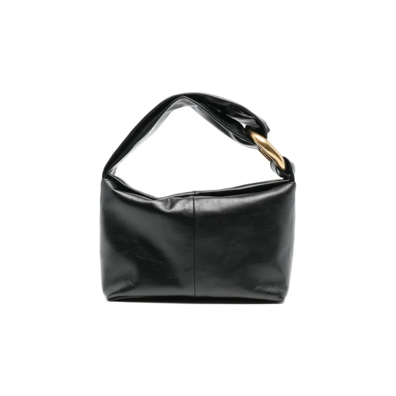 JIL SANDER Leather Handbag Medium Size Women's Black-0