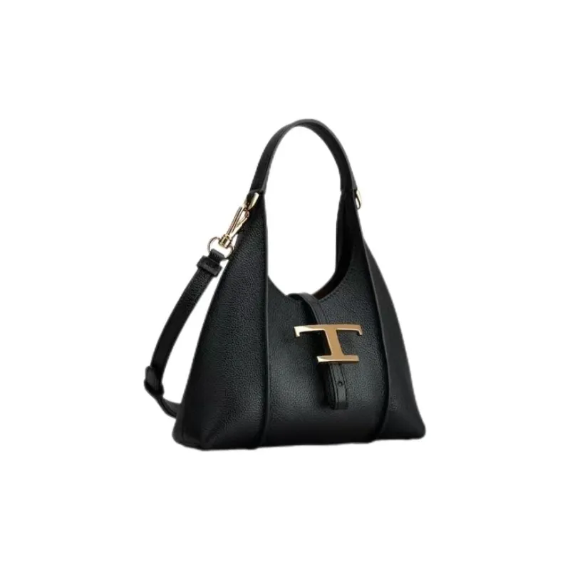TOD'S Timeless Leather One Shoulder Handbag Mini Women's Black-1