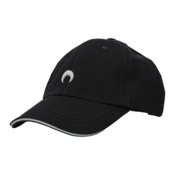 Marine Serre Cotton Baseball Caps Unisex Black