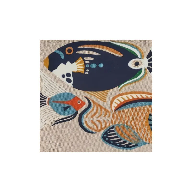 HERMES Traffic Jam Canvas Clutch Women's Beige Yellow-2