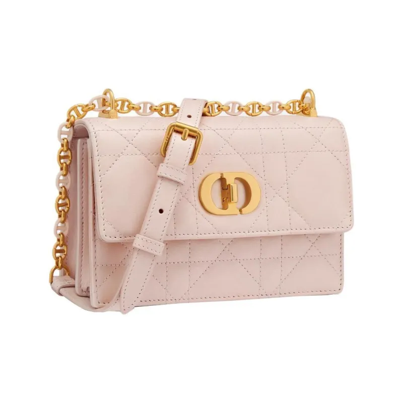 DIOR Sheepskin Portable Crossbody Bag, Shoulder Bag Women's Rouge Pink-1