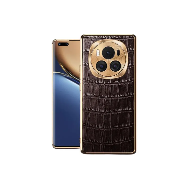 Mivana Leather Material Electroplated Genuine Leather Crocodile Pattern Phone Case Compatible With 'Magic6 Pro/Magic6'-3
