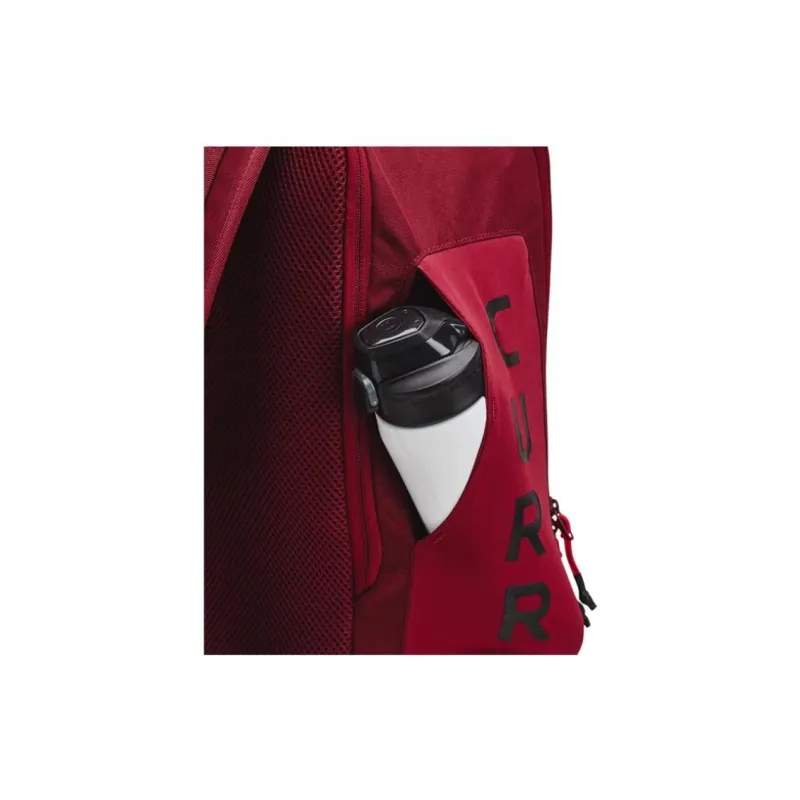 Under Armour Polyester Backpack Regular Unisex Red & Black-3