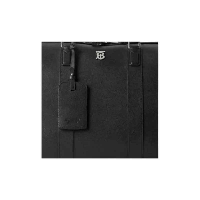 Burberry Calfskin Handbag Shoulder Bag Crossbody Bag Travel Bag Men's Black-3
