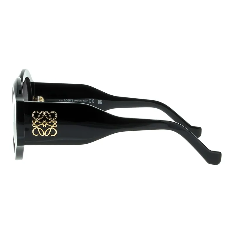 LOEWE Acetate Round Sunglasses Unisex Black-2