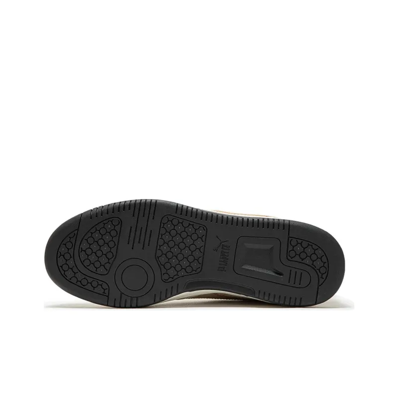 PUMA Rebound V6 Cushioning Wear Resistant Low Top Skateboard Shoes Unisex Black-4