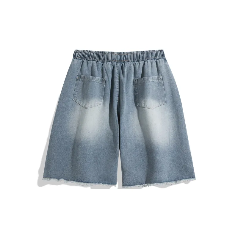 NOTFORMAD Denim Shorts Unisex Gray-22