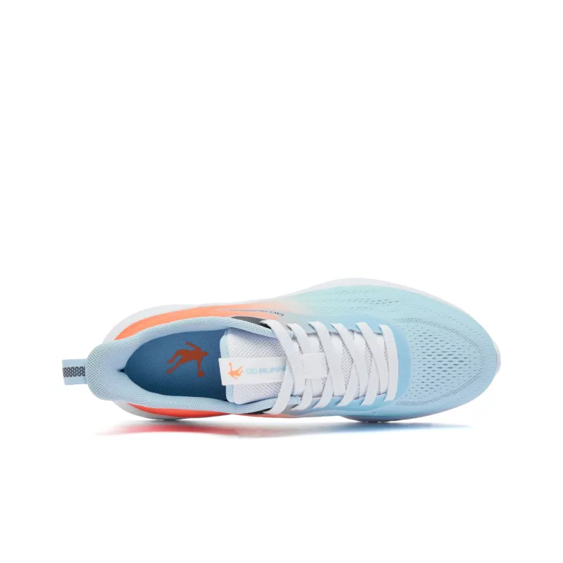 QIAODAN Shock Absorbers With Slip Resistant And Abrasion Resistant Properties Low Top Running Shoes Men's Sky Blue-3