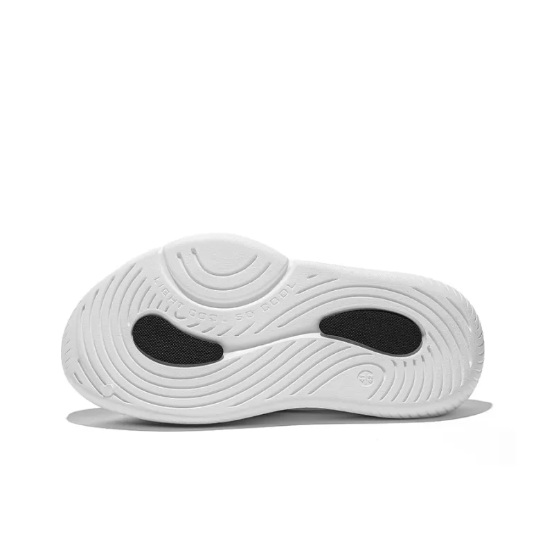Cool Bucket Cloud Series Cut Out Slip Resistant Slide Slippers Unisex Cloud White Black-5