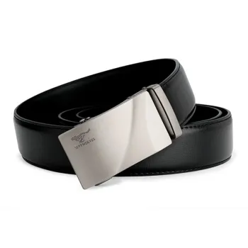 SEPTWOLVES Cow Leather Casual Belt Men's With 3.5mm