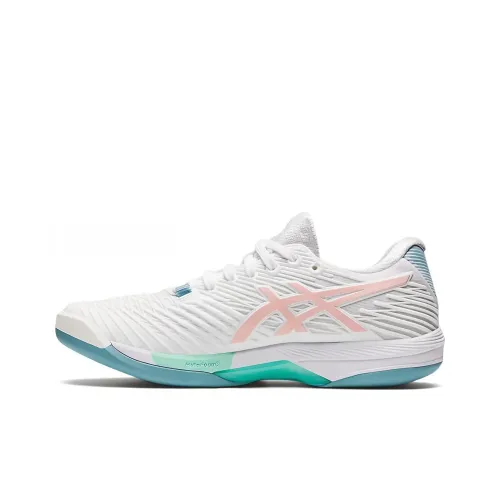 Asics Solution Speed FF 2 Tennis Shoes Women's Low-Top White/Green