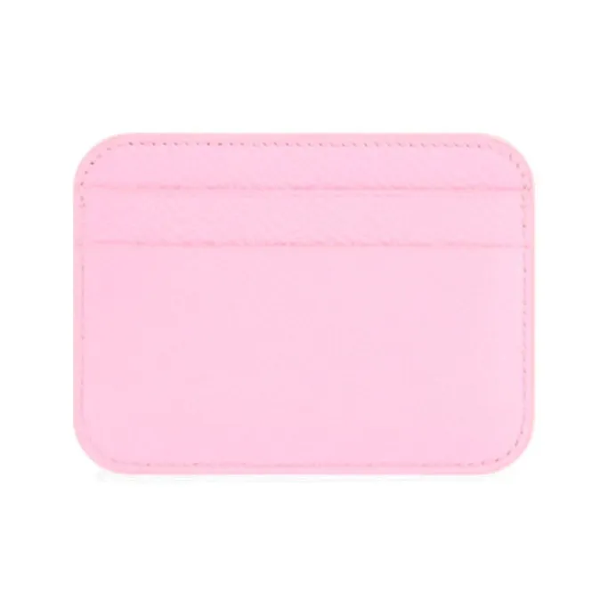 Balenciaga Cash Cow Leather Card Clip Card Holder Women's Pink-1