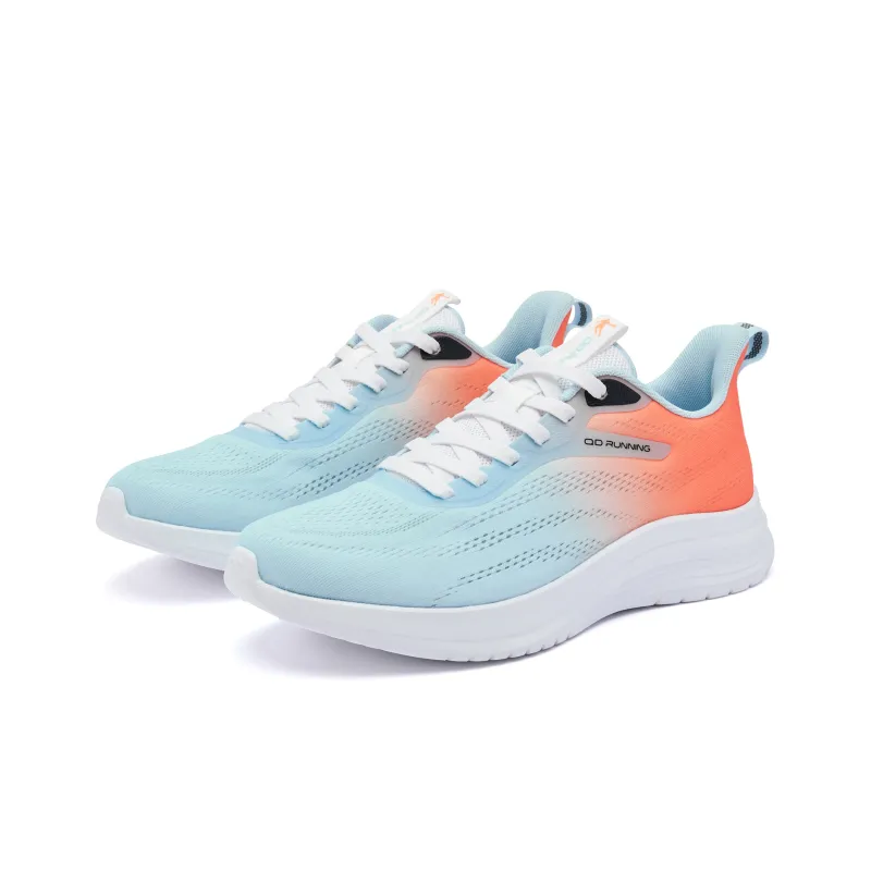 QIAODAN Shock Absorbers With Slip Resistant And Abrasion Resistant Properties Low Top Running Shoes Men's Sky Blue-2