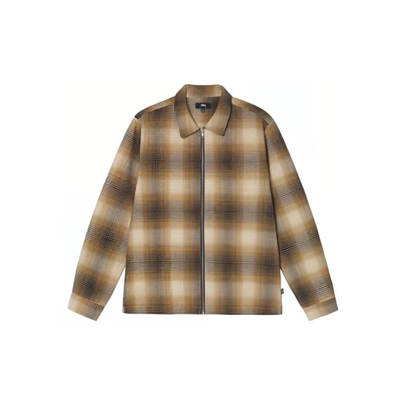 Stussy Jack Shadow Plaid Zip Shirt - Cheap Rcj Jordan Outlet