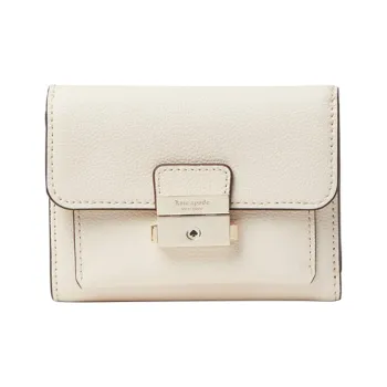 Kate Spade Voyage Cow Leather Wallet Small Size Women's White