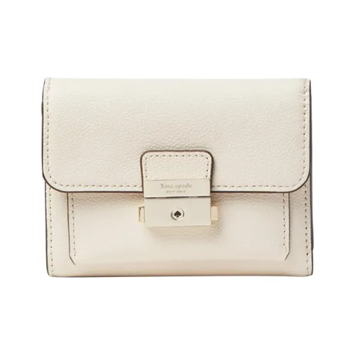 Kate Spade Voyage Cow Leather Wallet Small Size Women's White
