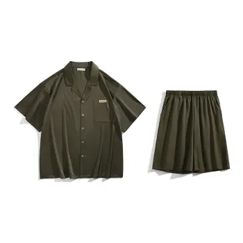 Fadaiqi Pajama Set Men's Army Green