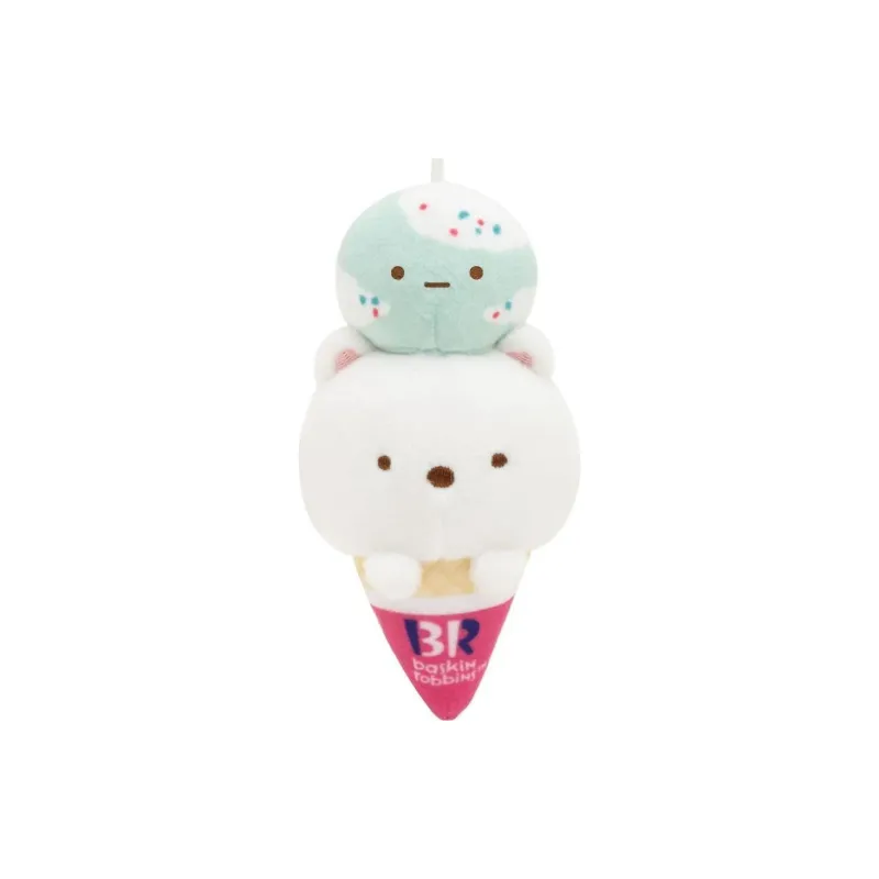 SAN X White Bear 31 Ice Cream Collection, Hanging Dolls Plush Pendant-1