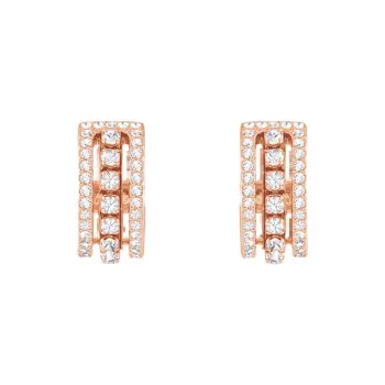 Swarovski Crystal Earrings Unisex Gold