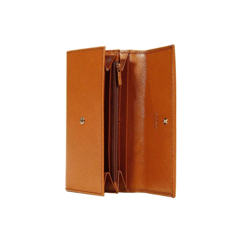 FERRAGAMO Leather Wallet Women's Brown-3
