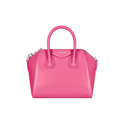 GIVENCHY Antigona Cow Leather Shoulder Bag Crossbody Bag Handbag Mini Women's Neon Pink