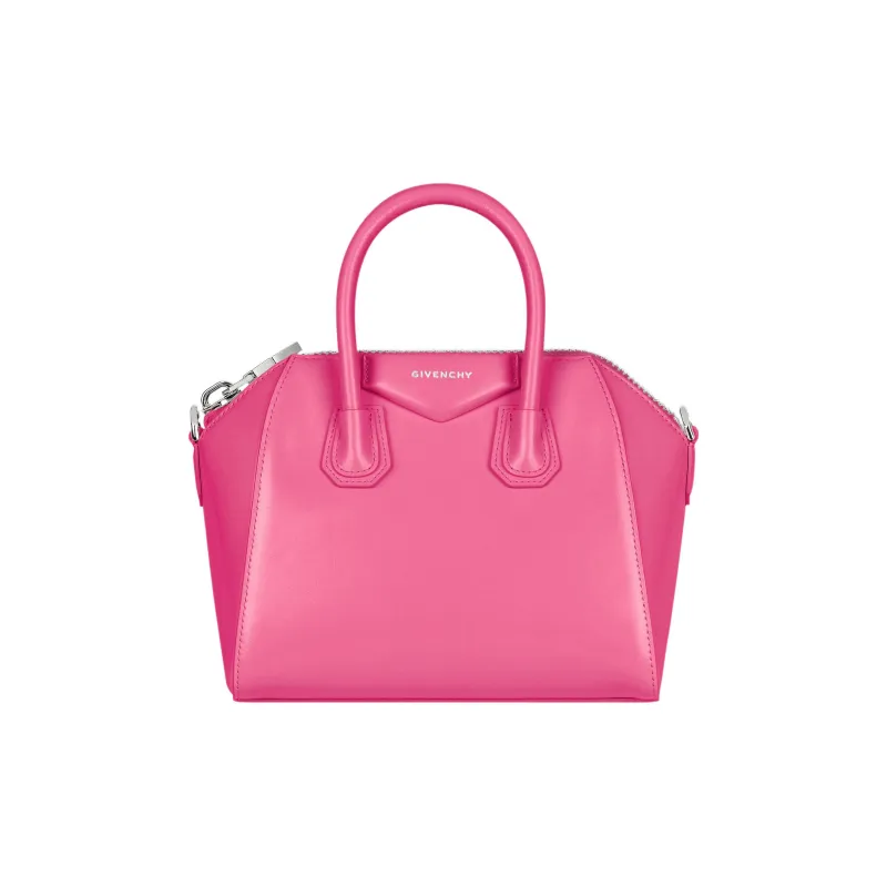 Givenchy Antigona Cow Leather Shoulder Bag, Crossbody Bag, Handbag Mini Women's Neon Pink-0
